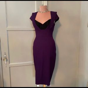Dita Von Teese’s Purple Wiggle Dress